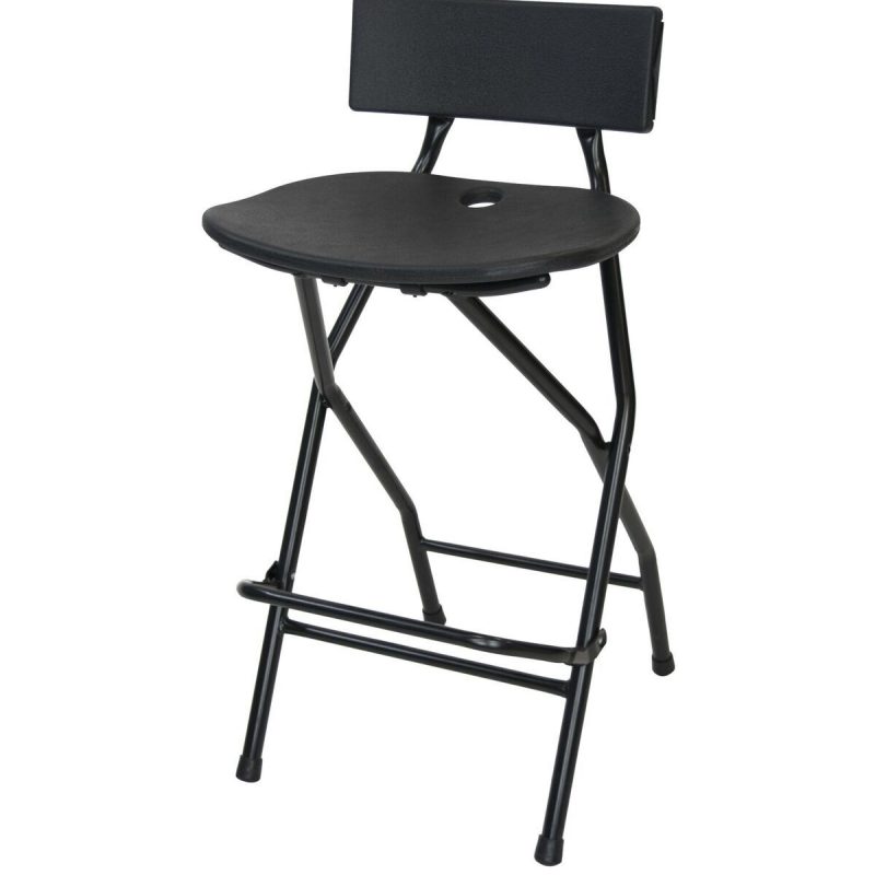 Folding Bar Stool w/backrest