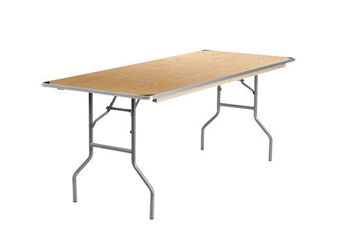 5x30 Wood Banquet Table