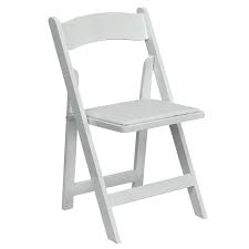 White Resin Folding Chair